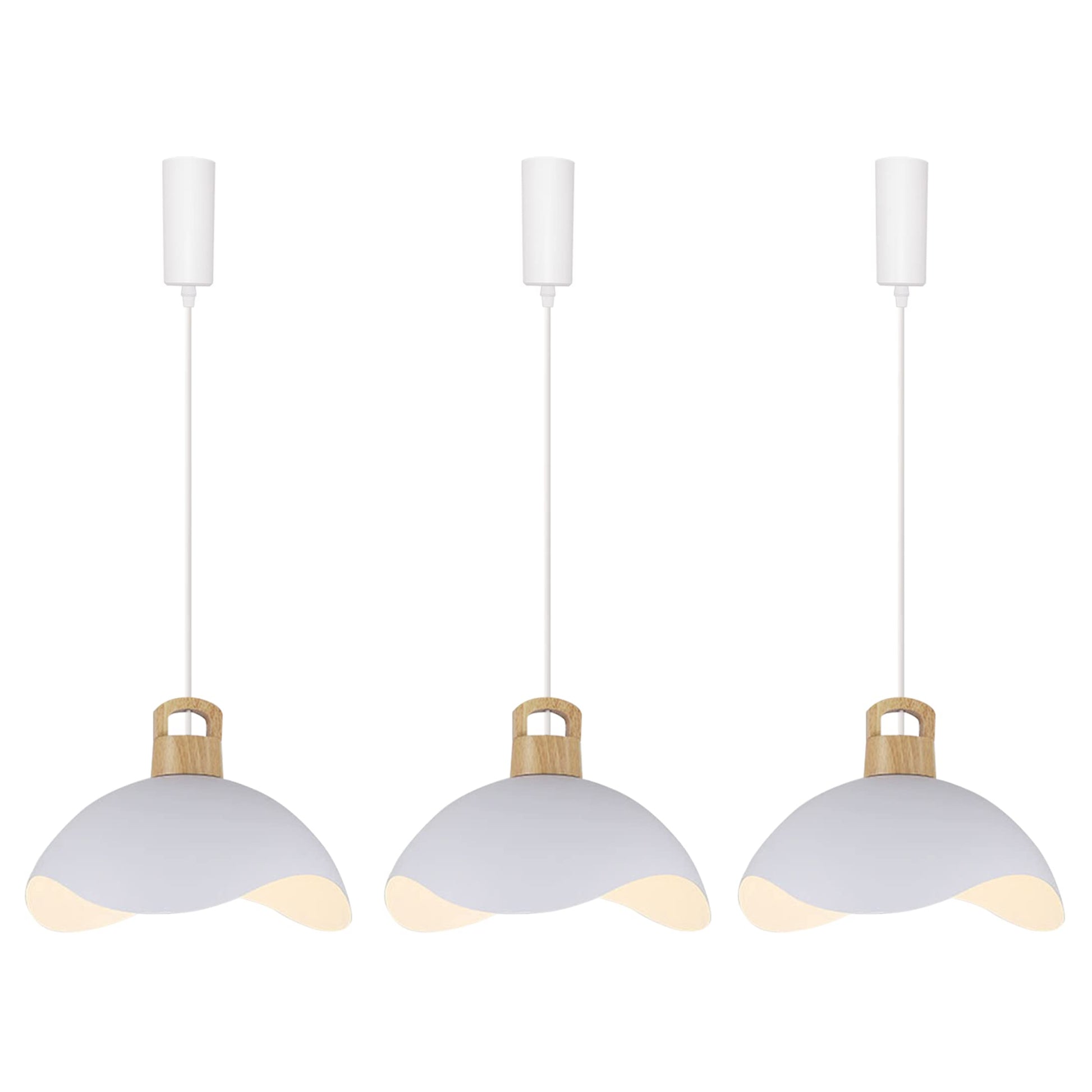 Kiven H-Type Track Lighting, Modern Halo Track Pendant Light with Blue Iron Shade, Adjustable Length Track Light Pedant for Bedroom Kitchen Home Lighting, 1-Light