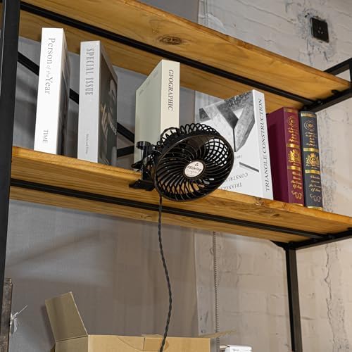 Kiven Blower, Circulator for Plants, Clip - on Type, Wire Length 180 cm, On • Off Switch, Socket - type, Main Body with On/Off Switch, for Living Room, Stylish, Minimalist, for Kitchen, Angle Adjustable, No Installation Required, Easy to Install