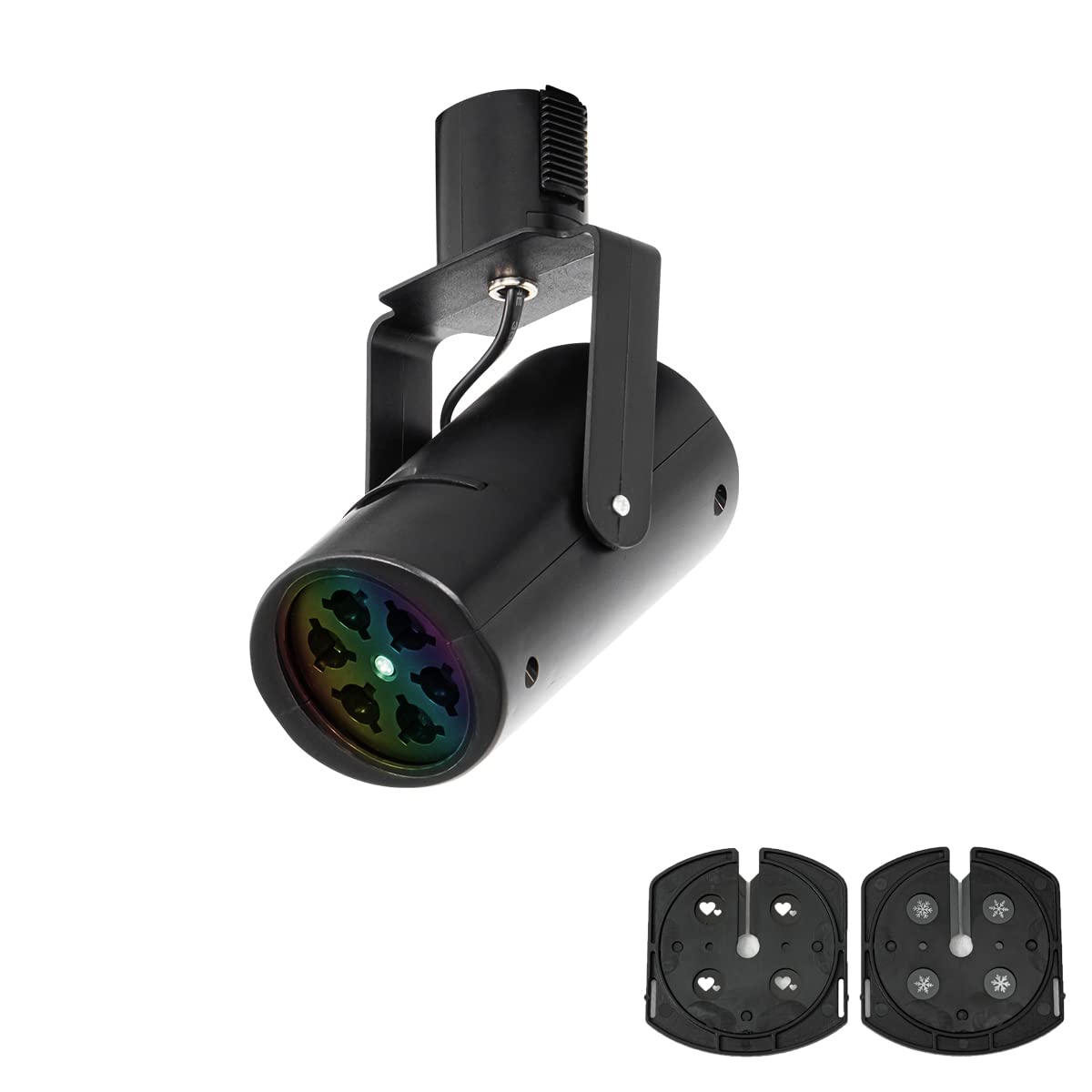 H-Type Track RGB Mirror Ball Magic Ball Stage Lighting Spotlight LED Track Light Fixtures Remote Control Music Voice Control Bar Light Multi-Colors for Club Stage Disco Party KTV(No Track)