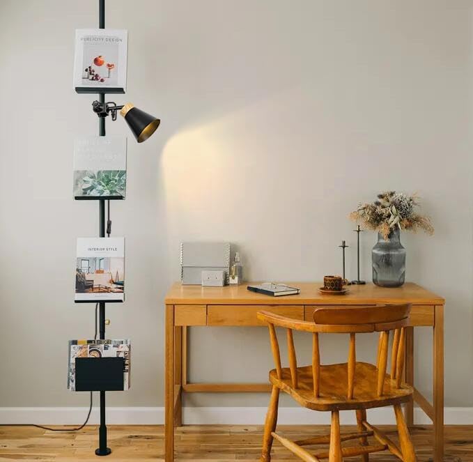 Kiven Tension Rod Parts, Dedicated Parts, Type F, Height Adjustment, Small Storage Shelf, Customized, Tightening Rod, Stylish, Book Rest, Storage