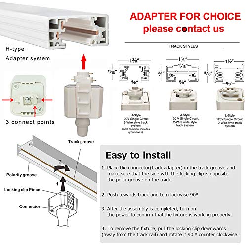 Kiven H-Type Track Light Pendants 3.2 Ft for Retro Ceramic Marble Shade Customizable Track Lighting Fixtures Nordic Instant Pendant light for Restaurant Bulbs Not Included