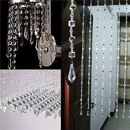 Kiven 10pcs Crystal drops Clear Crystal Prisms Drop 2.17" (55mm) with rings Glass Chandelier Lamp Part Pendant hanging drops parts PJ0030x10