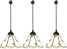 Load image into Gallery viewer, Tiffany Retro Glass Shade H-Type Track Pendant Light