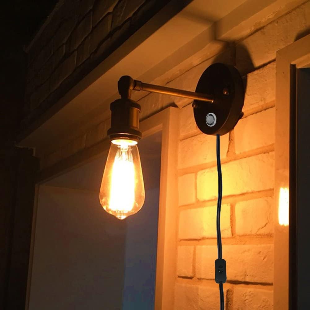 Kiven E26 Sensor Light, Motion Sensor, Light Sensor, Automatic Lighting, Auto Off, Bulb Included, Outlet Type, Entrance Light, Security Light, Hallway, Toilet Lighting, Wall Lighting, Adjustable Angle