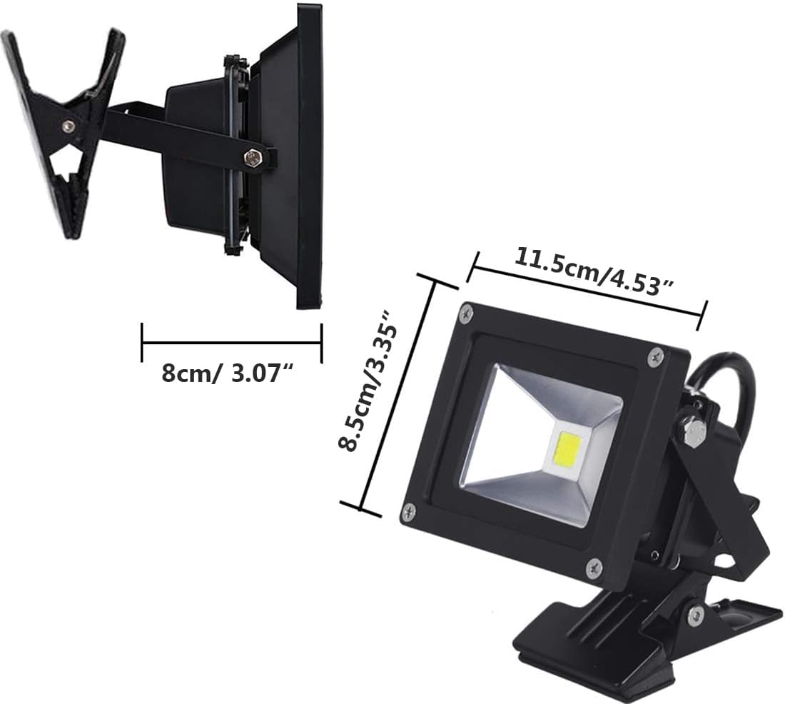 Kiven 5W IP65 Waterproof LED Clip Spotlight - For Pool, Backyard, Garage, Hallway