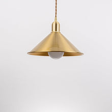 Load image into Gallery viewer, Rechargeable Battery Adjustable Cord Wireless Pendant Light Copper Shade Smart RGB LED Bulbs with Remote