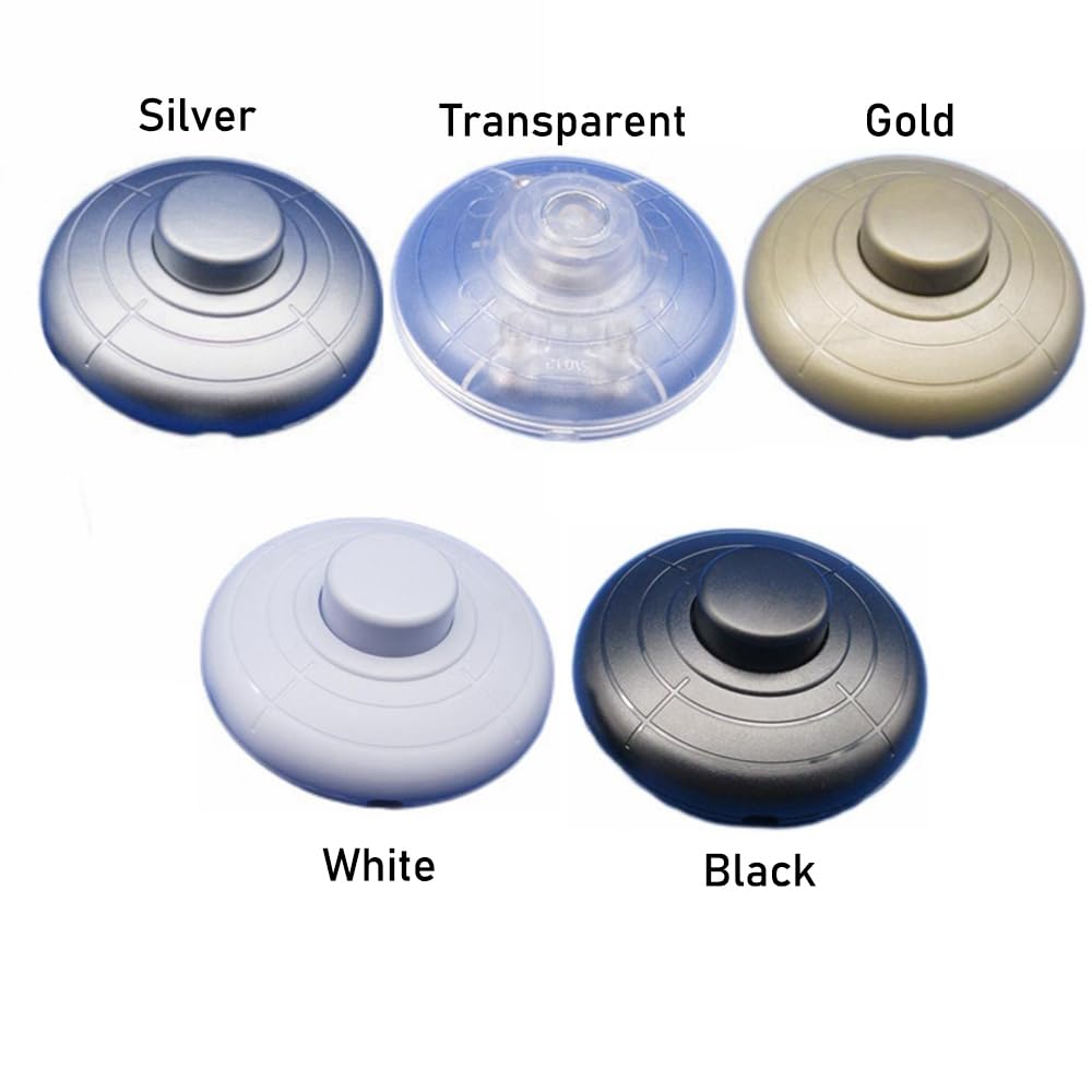 Kiven Gold Rounded Foot Or Hand Operated Button Accessory for LED Table Lamp Floor Light Fixtures Wall Sconce Simple Design