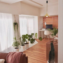 Load image into Gallery viewer, Rechargeable Battery Adjustable Cord Wireless Pendant Light Copper Shade Smart RGB LED Bulbs with Remote