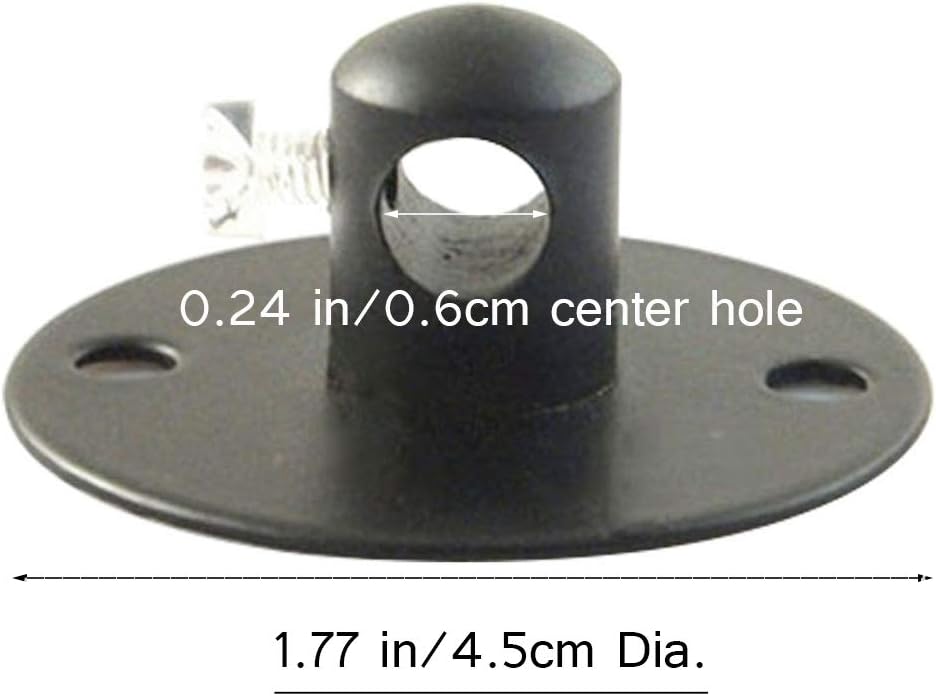 Kiven 10 Pcs Ceiling Canopy Kit Cable Clip Wire Clamp, Nylon Screw Mounting Cord Fastener Clips Replacement Kit DIY Ceiling Spider Lamp Light Decorative for Fitting Chandelier Lamp DIY,Matte Black(Customizable)