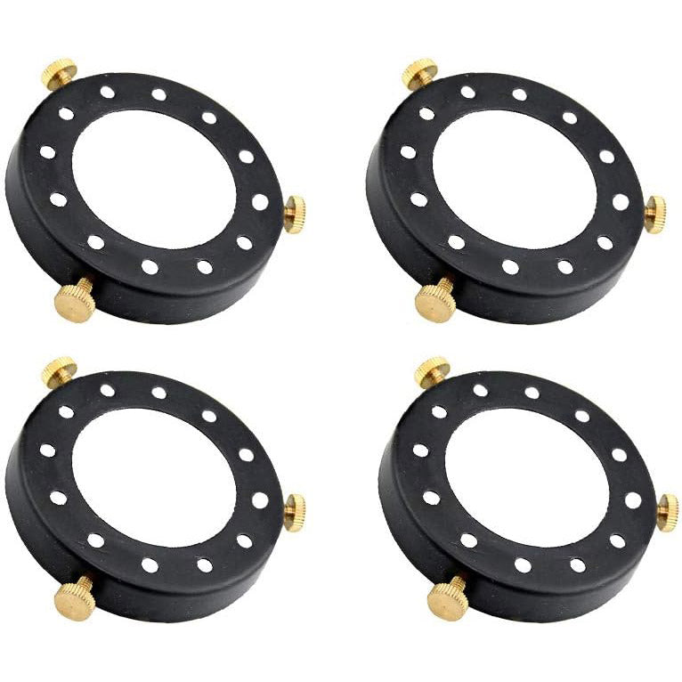 4-Pack Industrial Vintage Metal Decorative Ring Lighting Accessories For Pendant Light Wall Light Fixtures Lampshade Holder(Black)