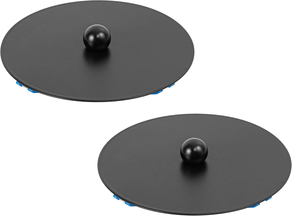 Kiven Spring-Mount Ceiling Cover Plates, 3.5inch White Aluminum Ceiling Cover Plates with Spring for Recessed Light Holes, Wall Plate Fit 2-3.5inch Holes, 2 Pack