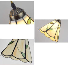 Load image into Gallery viewer, Tiffany Retro Glass Shade H-Type Track Pendant Light