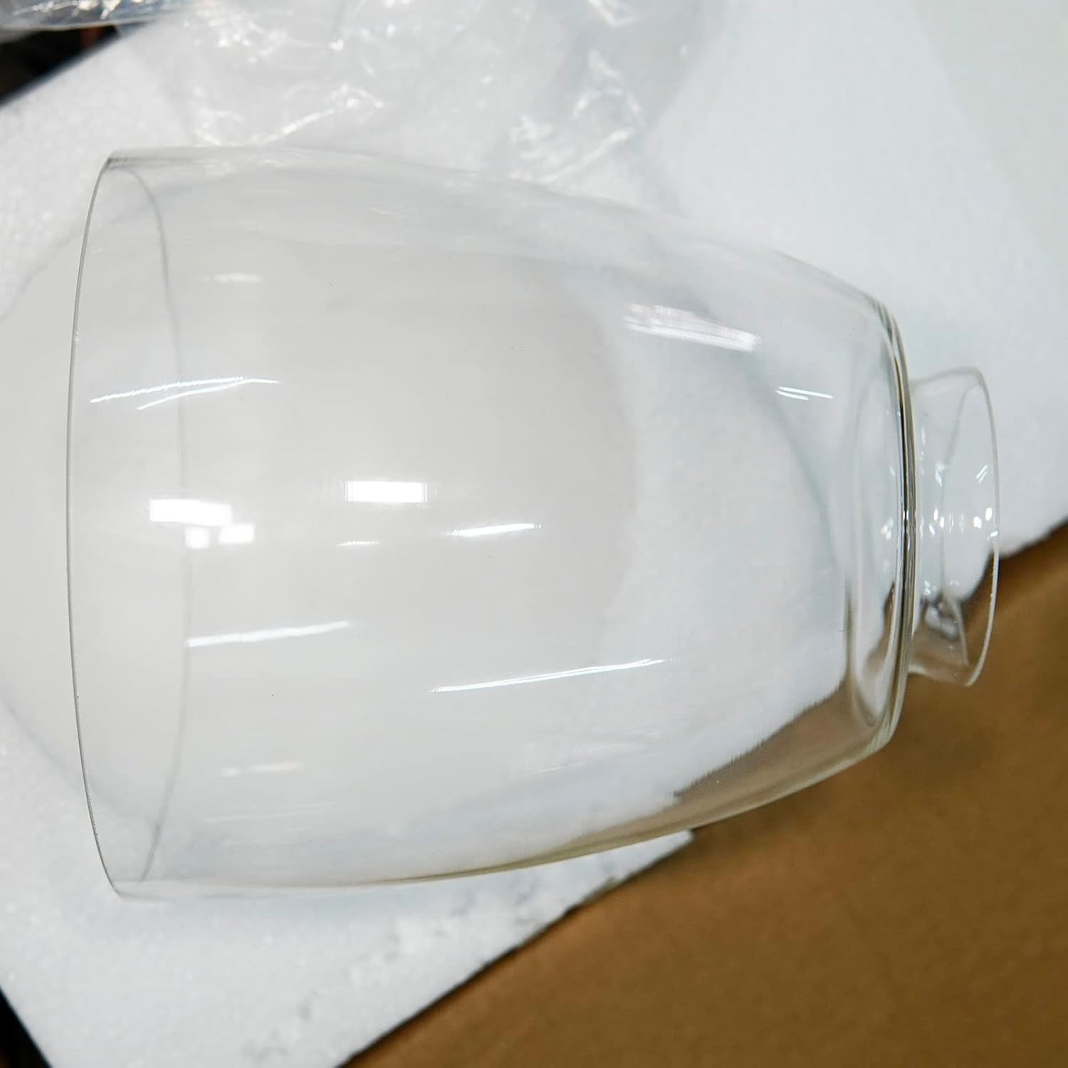 Single Glass Lampshade, Fixture Replacement Bell Clear Glass Shade