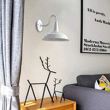 Load image into Gallery viewer, Battery Operated Wireless Wall Sconce LED Dimmable Remote White Shade