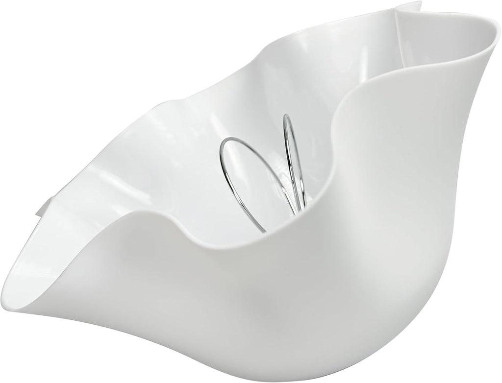 Kiven Clip On Shade for Ceiling Light Bulb,8.6in Lamp Diffuser Shade with Lamp Shade Harp Holder, Acrylic Lamp Shade Diffusers for Ceiling Light Table Lamp, Fits 9-13" Openings, White, 1 Pack