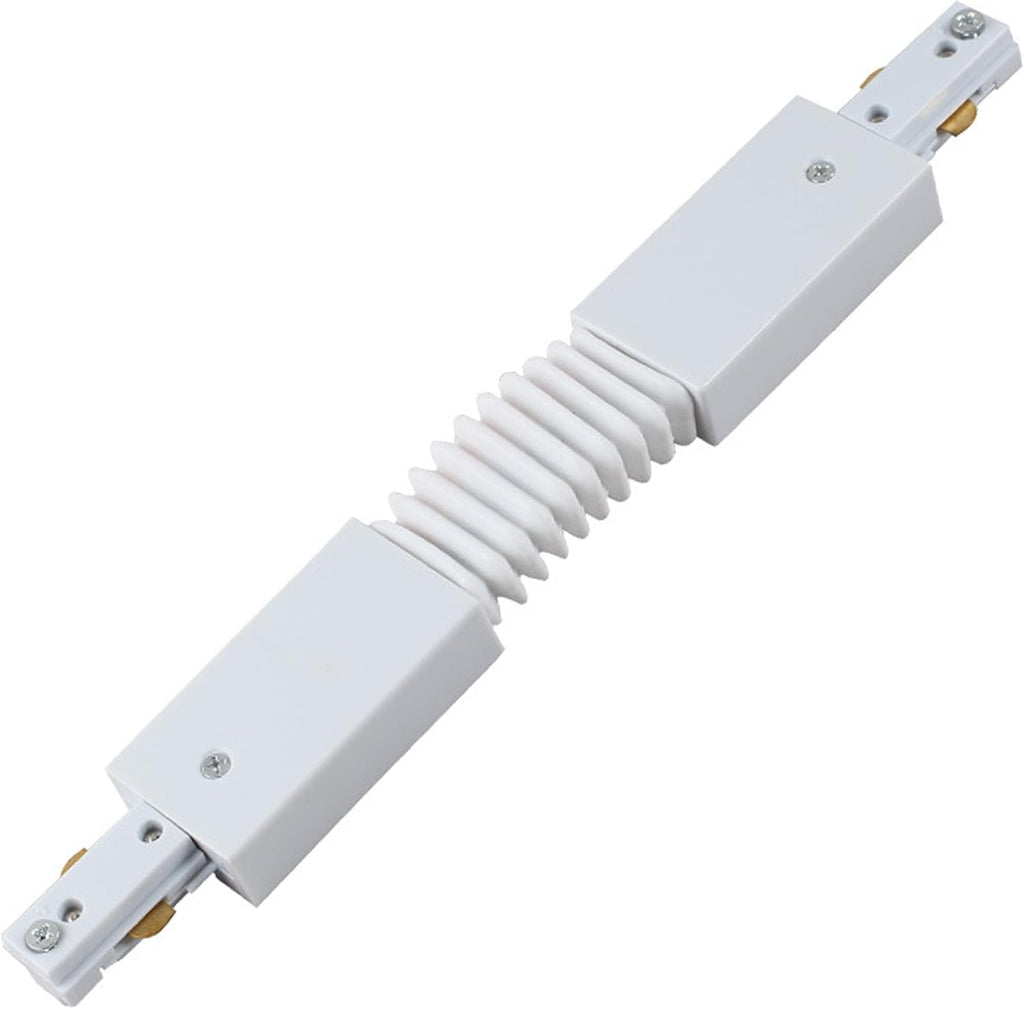 H Track Lighting Live End Cord Kit, 1PCS 4.9FT Track Live End Connector with Cord Plug for H Type Single Circuit 3-Wire-1 Track Lighting System, White