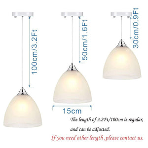 Battery Operated Pendant Light Adjustable Iron Cable with Remote