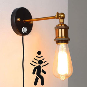 Kiven E26 Sensor Light, Motion Sensor, Light Sensor, Automatic Lighting, Auto Off, Bulb Included, Outlet Type, Entrance Light, Security Light, Hallway, Toilet Lighting, Wall Lighting, Adjustable Angle