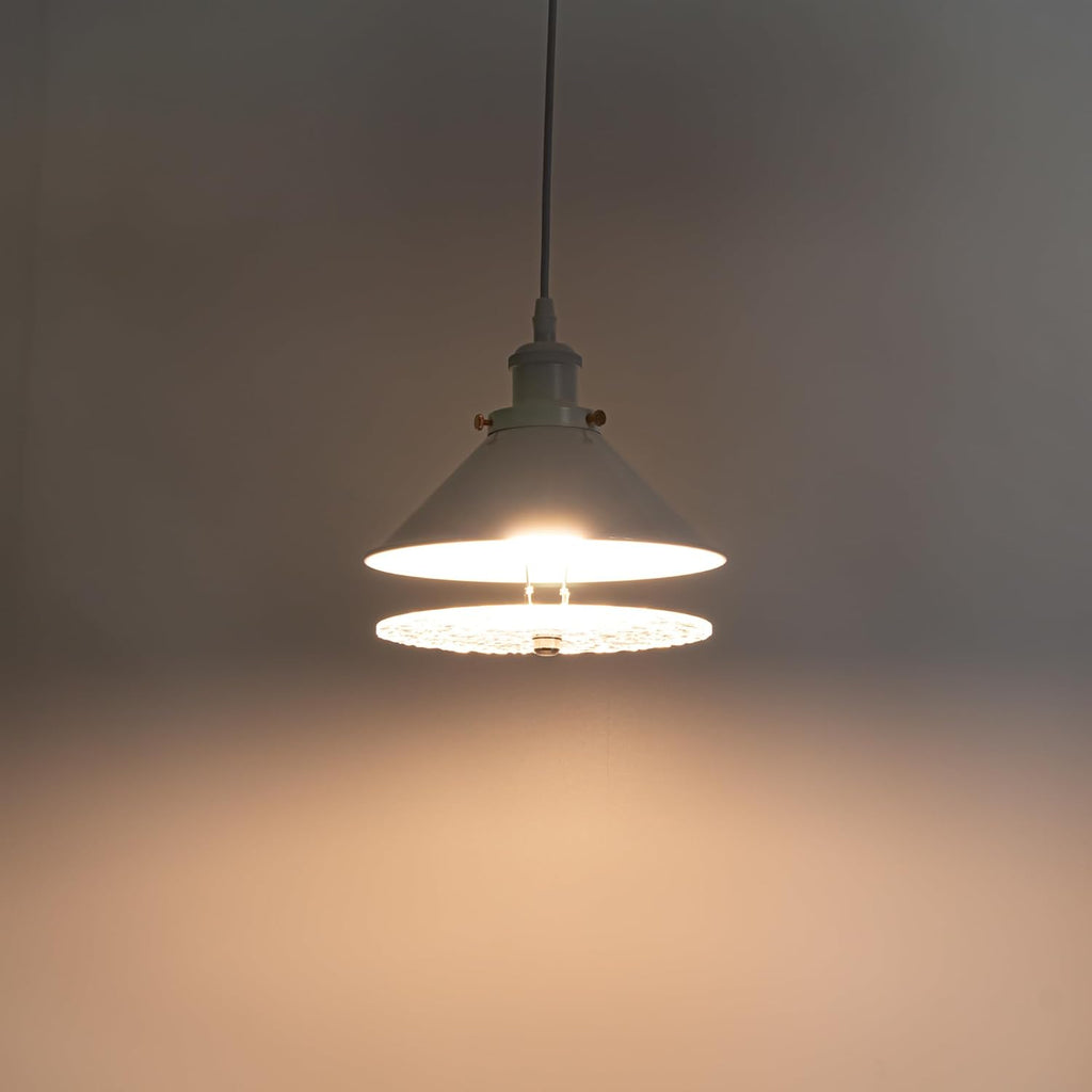 Kiven 5.9 in Round Diffuser Shade with Clip Adapter,Clear Acrylic Lamp Shade Diffusers for Pendants Light Table Lamp, Fits 6-8" Openings, 1 Pack