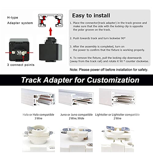 Kiven H-Type Track Lighting Pendants, h Track Pendant Lights with Crystal Lampshade,Modern Decorative Track Lighting Fixture for Kitchen Hallway Restaurant Island Lighting