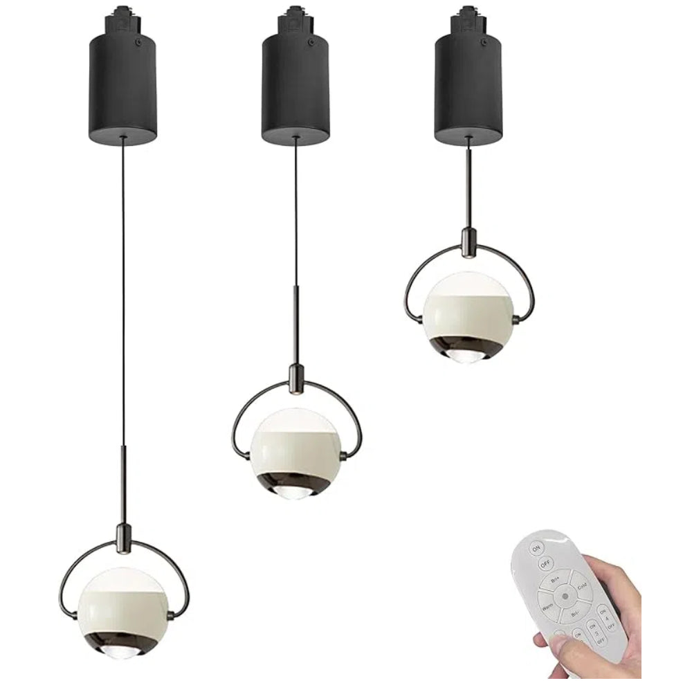 Kiven L-Type LED Track Lighting, 3-Light Modern L Track Pendant Lights,Dimmable L Track Light Pedant Adjustable Length for Bedroom Kitchen Island Shop,White Finish