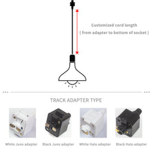Load image into Gallery viewer, Track Pendant Lighting with Frosted White Finish Glass Shade