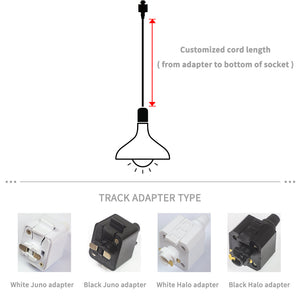 Track Pendant Lighting with Frosted White Finish Glass Shade
