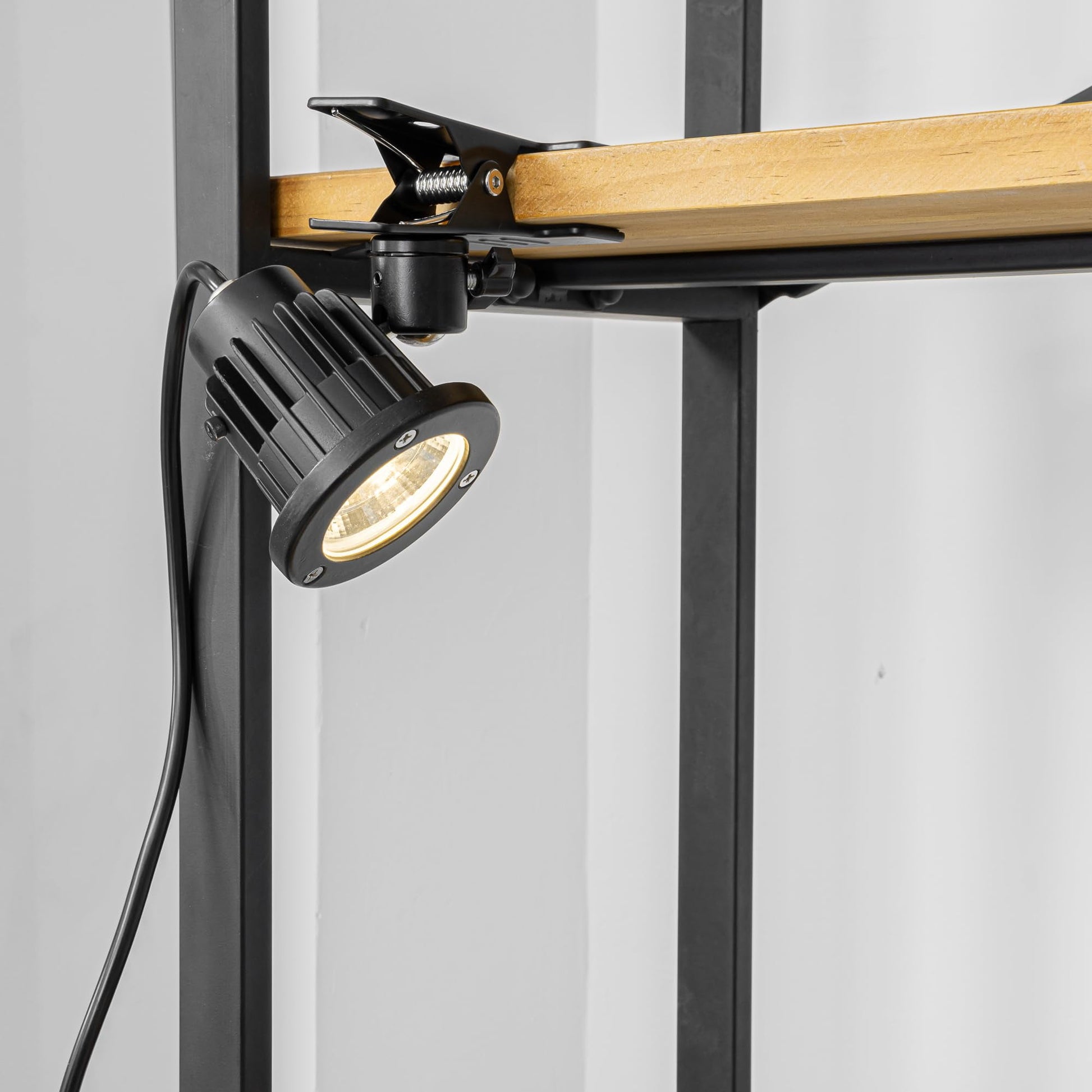 Kiven Waterproof Remote - Dimming LED Clip Spotlight - 9.8ft Cord, Adjustable Direction - For Signboard, Fence, Indoors & Outdoors