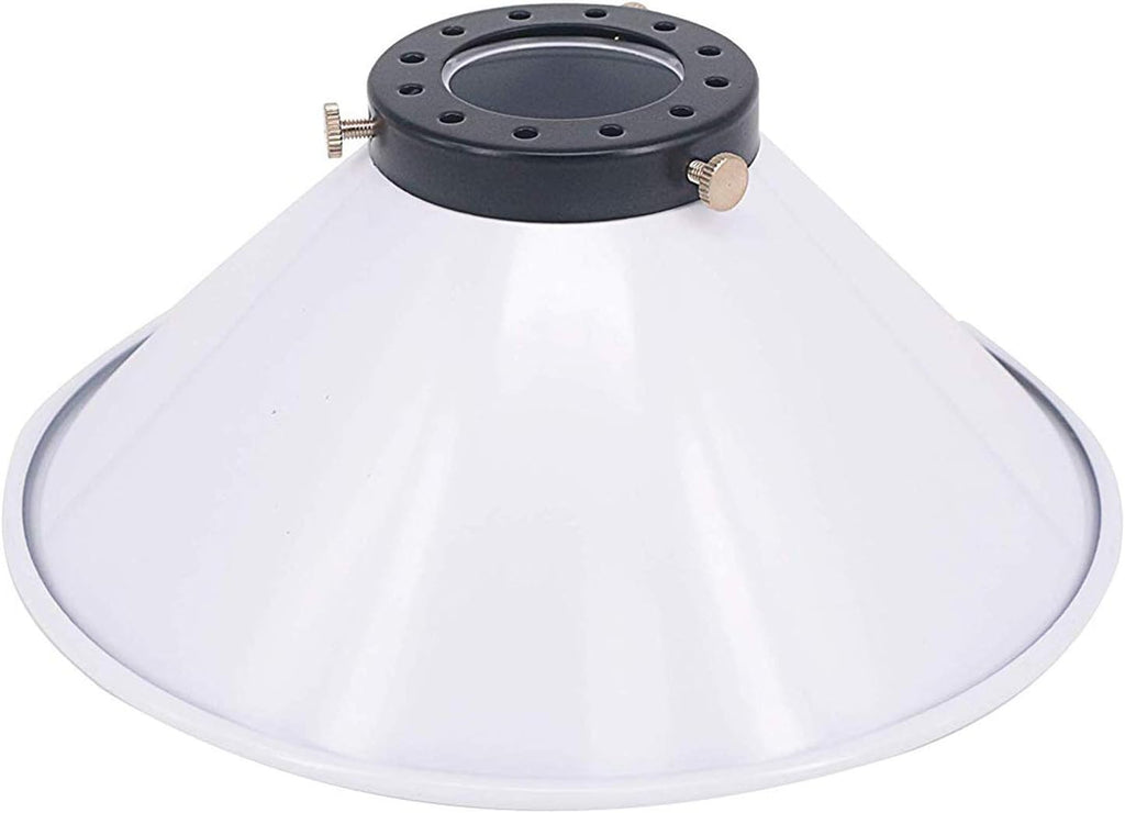 Kiven 8.66" Lamp Shade for Pendant Light, Lamp Holder,Wall Lamp, White Industrial Vintage Style Light Shade for Pendant Lights, Pack of 4