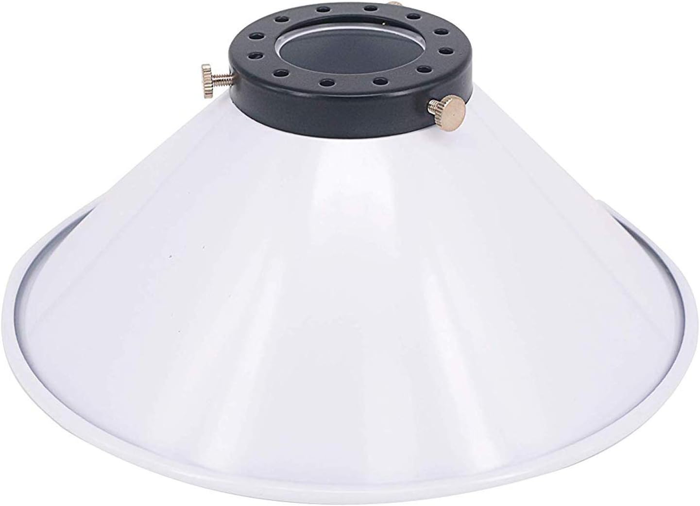 Kiven 8.66" Lamp Shade for Pendant Light, Lamp Holder,Wall Lamp, White Industrial Vintage Style Light Shade for Pendant Lights, Pack of 4