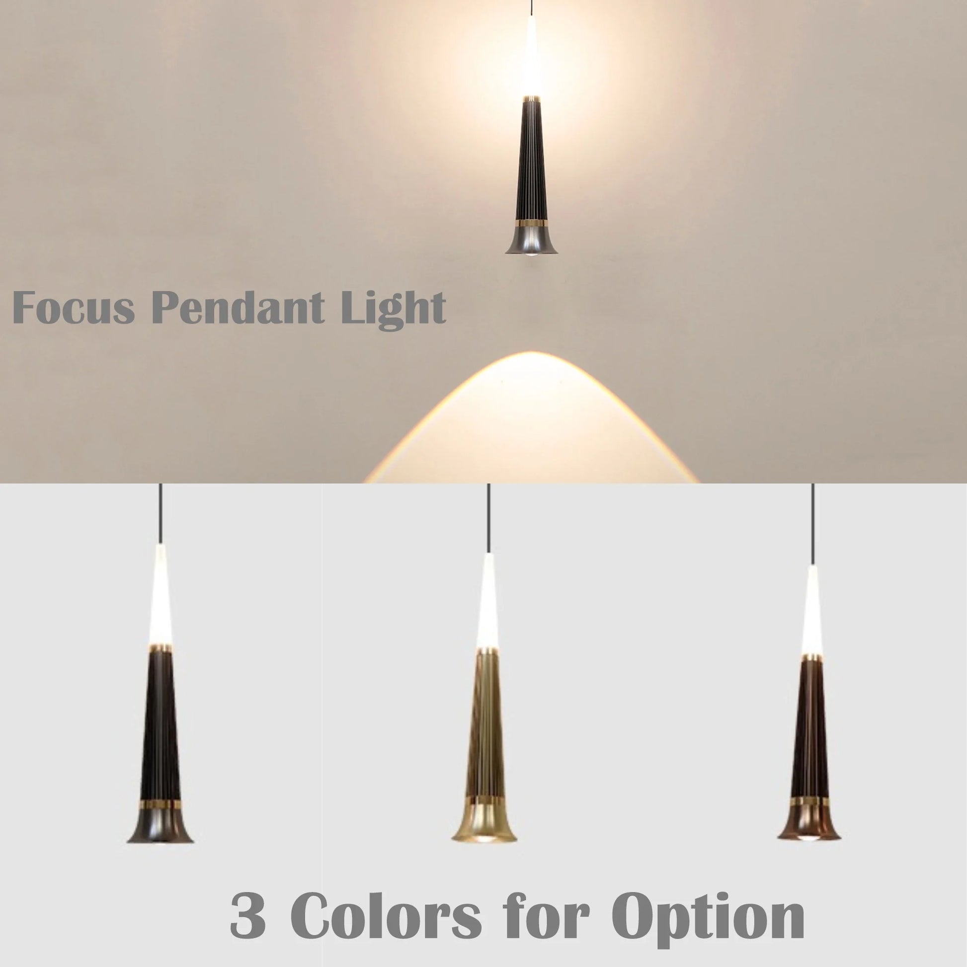 Kiven J-Type LED Track Lighting, 3-Light Modern Dimmable Juno Track Pendant Light, J Track Lighting Pendants Adjustable Length