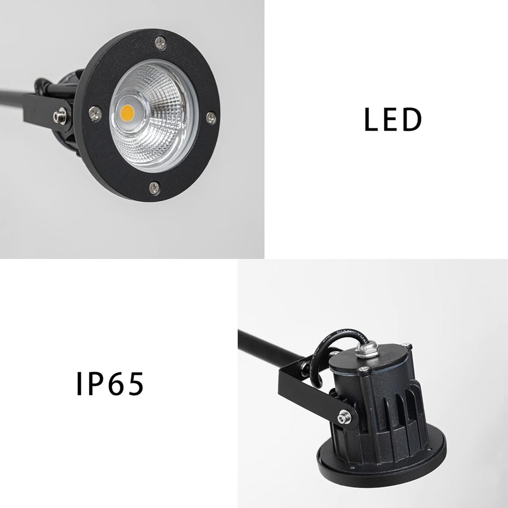 Kiven Outdoor IP65 Waterproof Timer Spotlight (for Garden/Entrance)