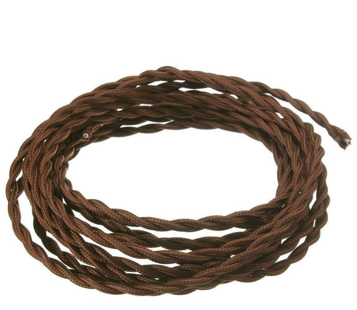 Kiven 32.8 Feet Fabric Cloth Covered Lamp Twisted Wire,18/2 Cotton Covered Electrical Antique Wire for Vintage Bulb, Pendant Light and Other Industrial Antique DIY Projects (Army Green)
