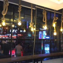 Load image into Gallery viewer, Track Pendant Light Set Hemp Rope Cord DIY Industrial Style