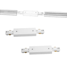 Load image into Gallery viewer, 2 - Pack each of Black/White H Track L, I (PJ0213 - I - 2P - BK) and 3 - way T (Left/Right) connectors for turn and connection in the Halo Track System