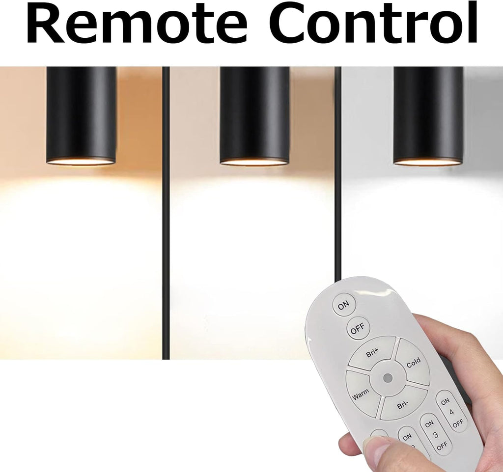 Remote Control 7W LED Track Linear Look White Pendant Lights H-Type Track Light with Focused Adjustable Industrial COB LED Dimmable for Dining Rooms 3 Lights Customizable GDTB2601-W-30cm