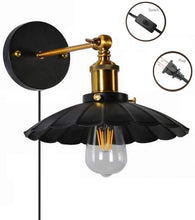 Load image into Gallery viewer, Plug in Industrial Edison Cage Antique Style Wall Sconce Lamp