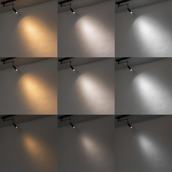 Kiven Remote Control LED L Track Lighting, Dimmable Spot Light with Adjustable Long Swing Arm, Modern Black Directional Spotlight for Accent, Gallery, and Home Decor