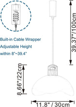 Load image into Gallery viewer, Track Pendant Light with Multi Color Iron Shade, Adjustable Length with 3 light for Home Lights