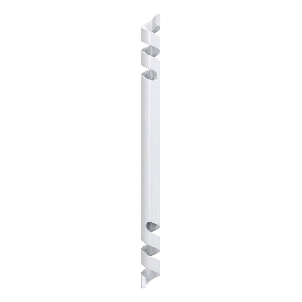 White iron line regulator for pendant lights, spiral design, Kiven Lighting accessory, adjustable cord winder.