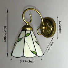 Load image into Gallery viewer, Battery Wireless Tiffany European Style Wall Sconce Remote Dimmable