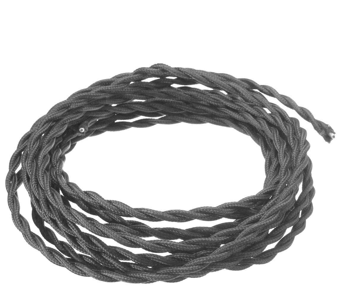 Kiven 32.8 Feet Fabric Cloth Covered Lamp Twisted Wire,18/2 Cotton Covered Electrical Antique Wire for Vintage Bulb, Pendant Light and Other Industrial Antique DIY Projects (Army Green)