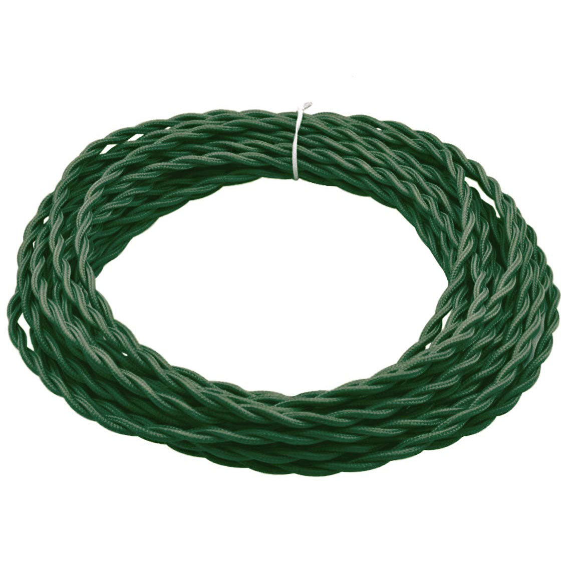 Kiven 32.8 Feet Fabric Cloth Covered Lamp Twisted Wire,18/2 Cotton Covered Electrical Antique Wire for Vintage Bulb, Pendant Light and Other Industrial Antique DIY Projects (Army Green)