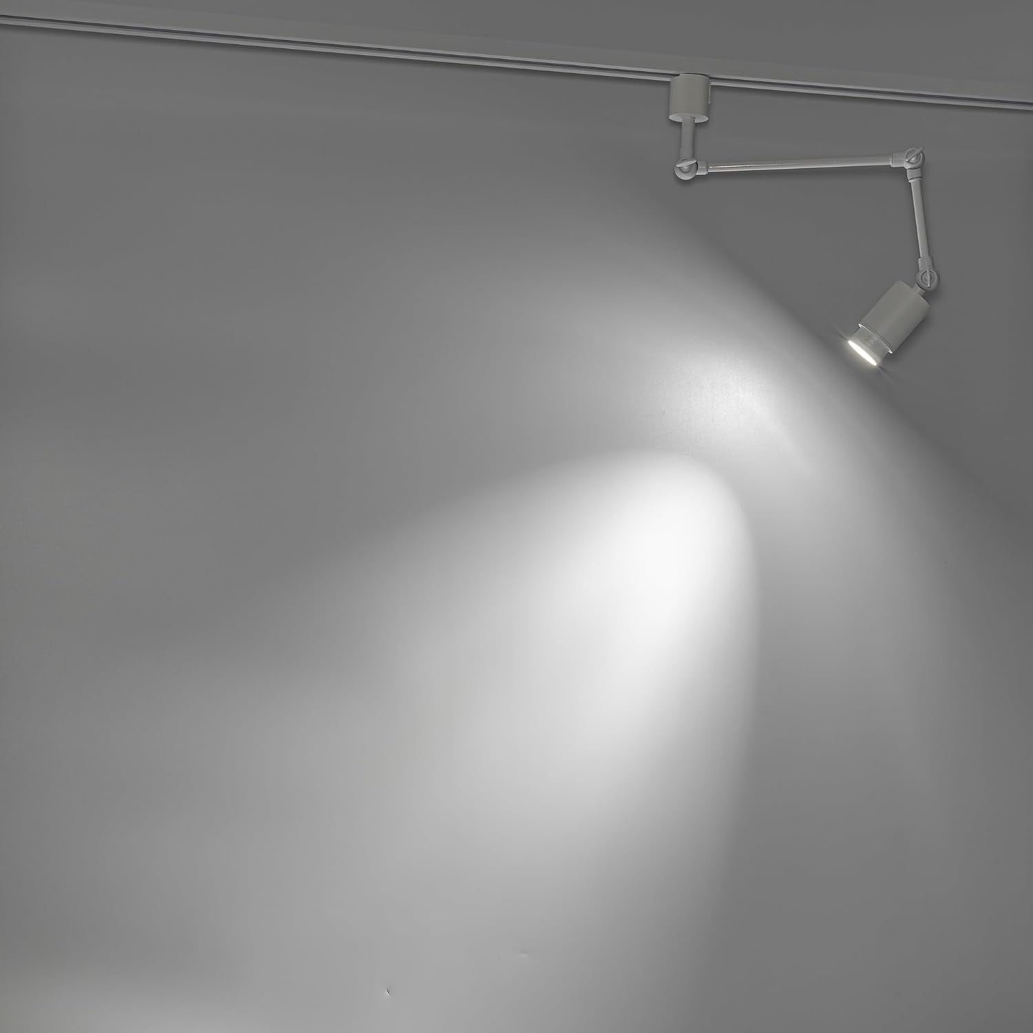 Modern Adjustable Extension Arm Track Light with Kiven Remote - Dimmable & Color Changing (3000K-6500K), Swing Arm Spotlights for Kitchen, Gallery & Cafe, 1/3 PCS