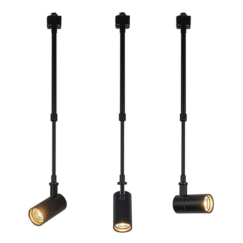 Telescopic Rod Track Spotlight Adjustable Pendant Vintage Lighting Fixture