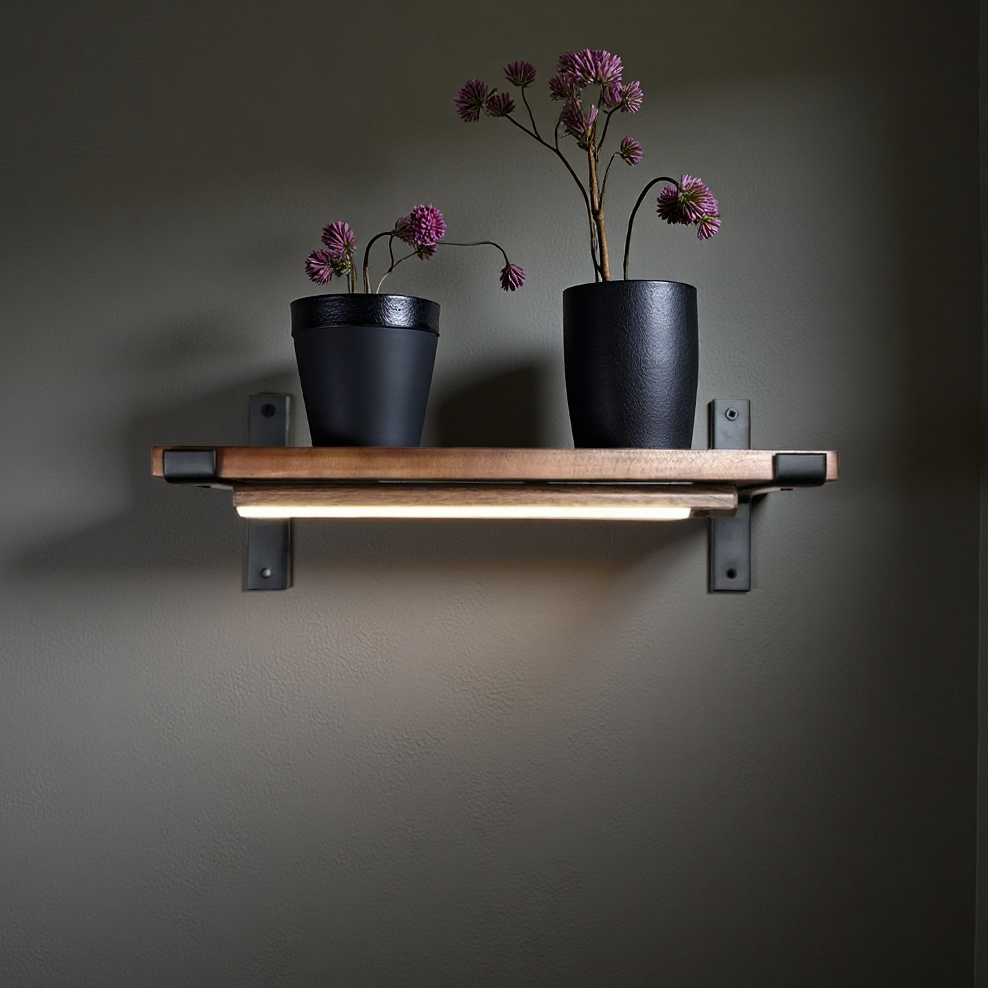 Touchless sensor light with shelf, bedside stand, and bathroom storage. No switch, gesture control