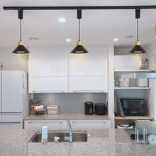 Load image into Gallery viewer, Dimmable Remote Control Wide Range Lighting Wood Black Metal Shade Vintage Track Light