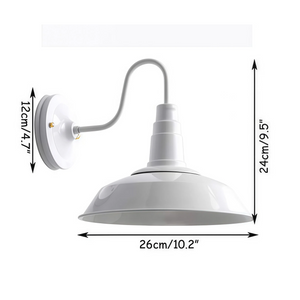 Battery Operated Wireless Wall Sconce LED Dimmable Remote White Shade