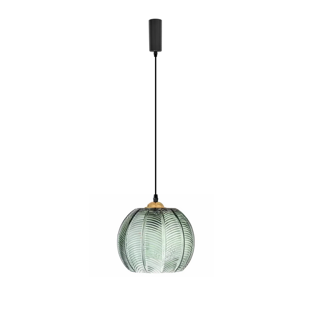 Kiven Nordic Style Pendant Light with Vein-Textured Glass Shade, Adjustable Design, Versatile for Dining Room, Living Room, Bedroom, Bar & Hallway