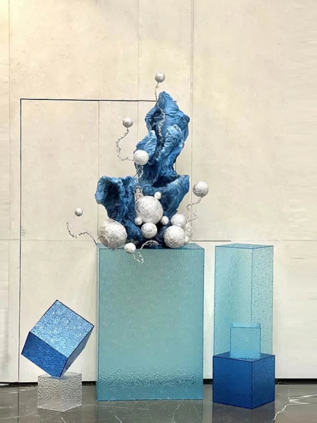 2-Pack Acrylic Sheet for Lighting Fixtures: Iridescent Stone - Pattern, UV Customizable